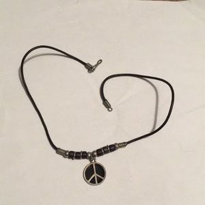 Peace sign necklace